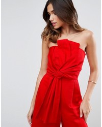 roter Jumpsuit von Asos