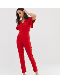 roter Jumpsuit von New Look Tall