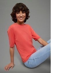 roter Kurzarmpullover von FlashLights
