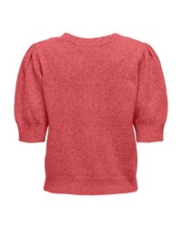 roter Kurzarmpullover von Only