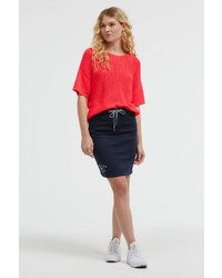 roter Kurzarmpullover von SOCCX