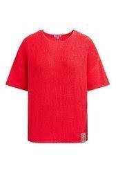 roter Kurzarmpullover von SOCCX