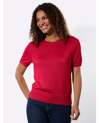 roter Kurzarmpullover von Witt