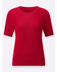 roter Kurzarmpullover von Witt