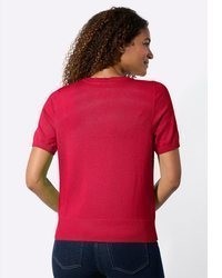 roter Kurzarmpullover von Witt