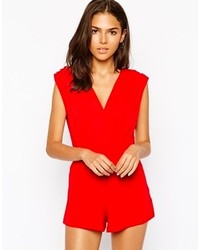 roter kurzer Jumpsuit von AX Paris