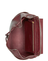 roter Leder Rucksack von Frye