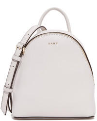 roter Leder Rucksack von DKNY