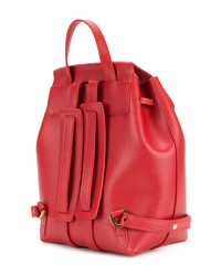 roter Leder Rucksack von Mansur Gavriel