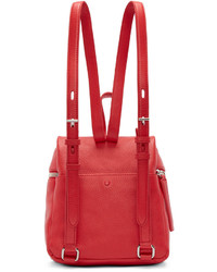 roter Leder Rucksack von Kara