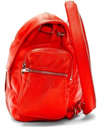 roter Leder Rucksack von Alexander Wang