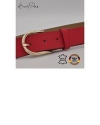 roter Ledergürtel von AnnaMatoni