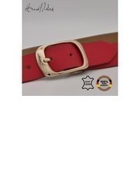 roter Ledergürtel von AnnaMatoni