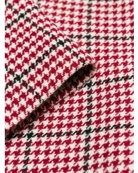 roter Mantel mit Hahnentritt-Muster von RED Valentino