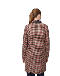 roter Mantel mit Hahnentritt-Muster von Marc O'Polo