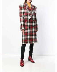 roter Mantel mit Schottenmuster von R13