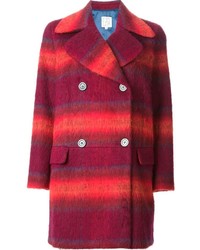 roter Mantel mit Schottenmuster von Stella Jean