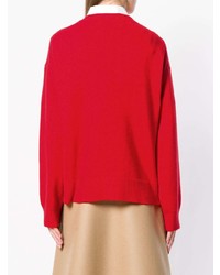 roter Oversize Pullover von Sofie D'hoore