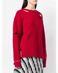 roter Oversize Pullover von Ambush