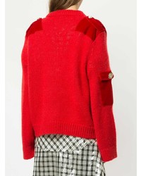 roter Oversize Pullover von Mother of Pearl