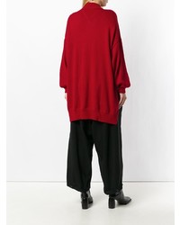 roter Oversize Pullover von Y's
