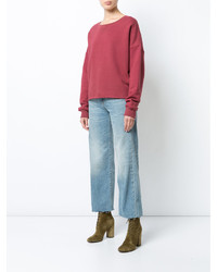 roter Oversize Pullover von Simon Miller