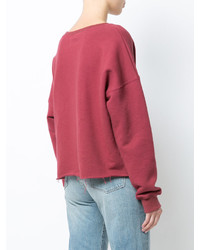 roter Oversize Pullover von Simon Miller