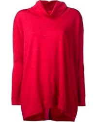 roter Oversize Pullover von Paul Smith