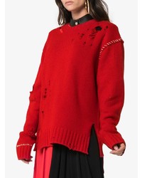 roter Oversize Pullover von Ambush