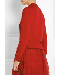 roter Oversize Pullover