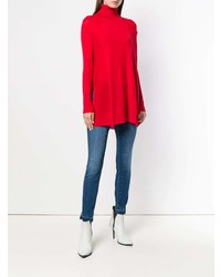 roter Oversize Pullover von Woolrich