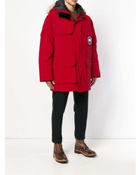 roter Parka von Canada Goose