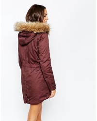 roter Parka von Only