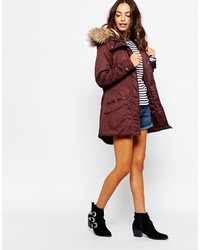 roter Parka von Only