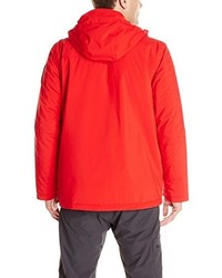 roter Parka von Helly Hansen