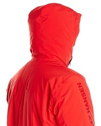 roter Parka von Helly Hansen