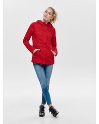 roter Parka von Only