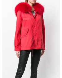 roter Parka von Mr & Mrs Italy