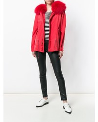 roter Parka von Mr & Mrs Italy