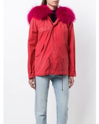 roter Parka von Mr & Mrs Italy