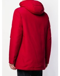 roter Parka von Woolrich