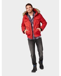 roter Parka von Tom Tailor