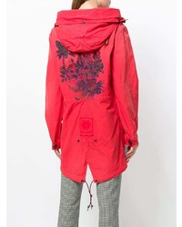 roter Parka von Mr & Mrs Italy