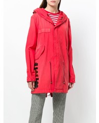 roter Parka von Mr & Mrs Italy