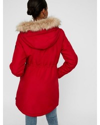 roter Parka von Vero Moda