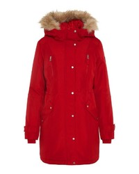 roter Parka von Vero Moda