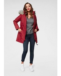 roter Parka von Vero Moda