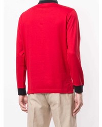 roter Polo Pullover von Kent & Curwen