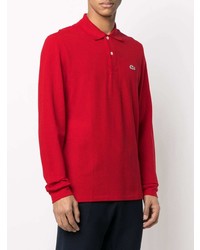 roter Polo Pullover von Lacoste