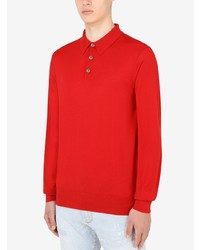 roter Polo Pullover von Dolce & Gabbana